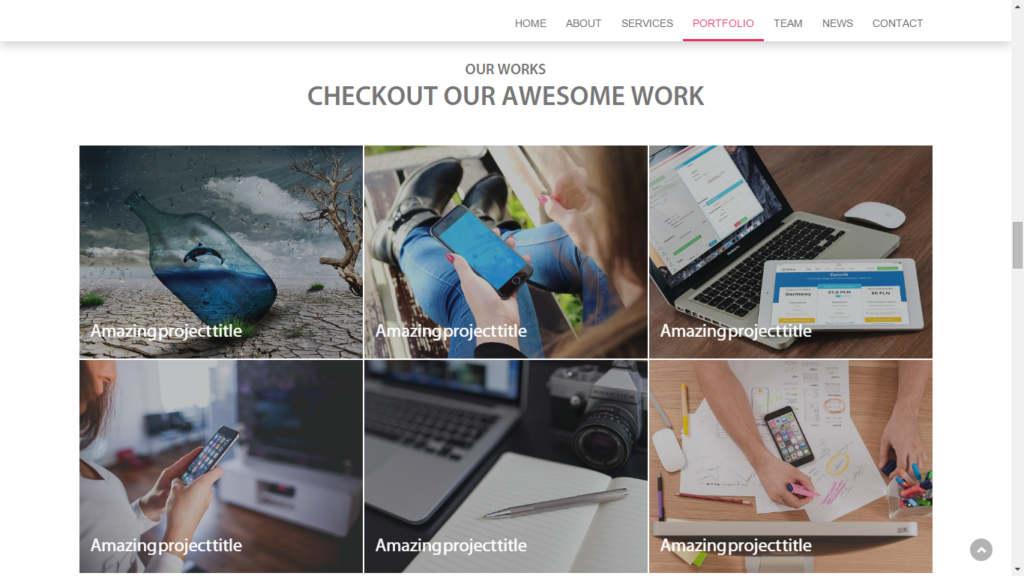 Infasta - one page responsive bootstrap template