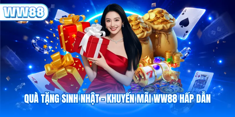 Quà tặng sinh nhật - khuyến mãi WW88 hấp dẫn